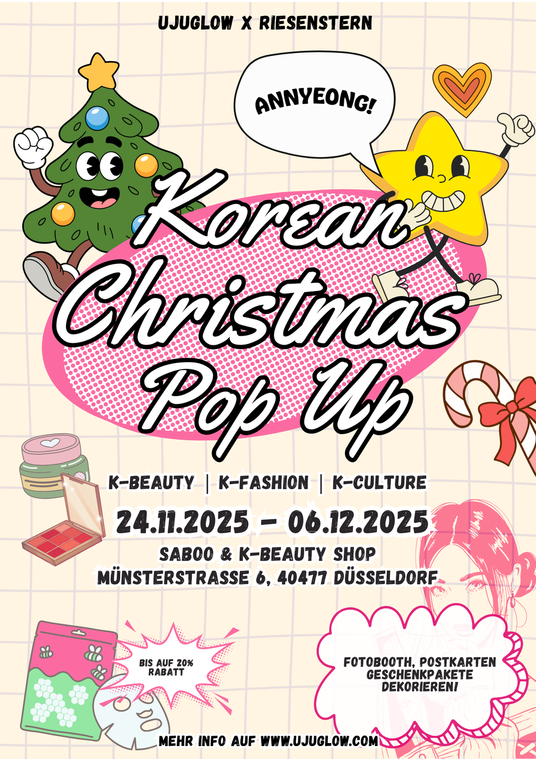 Ein Stück Korea unter dem Weihnachtsbaum – Weihnachtsmarkt Pop-Up Store Event in Düsseldorf 2025