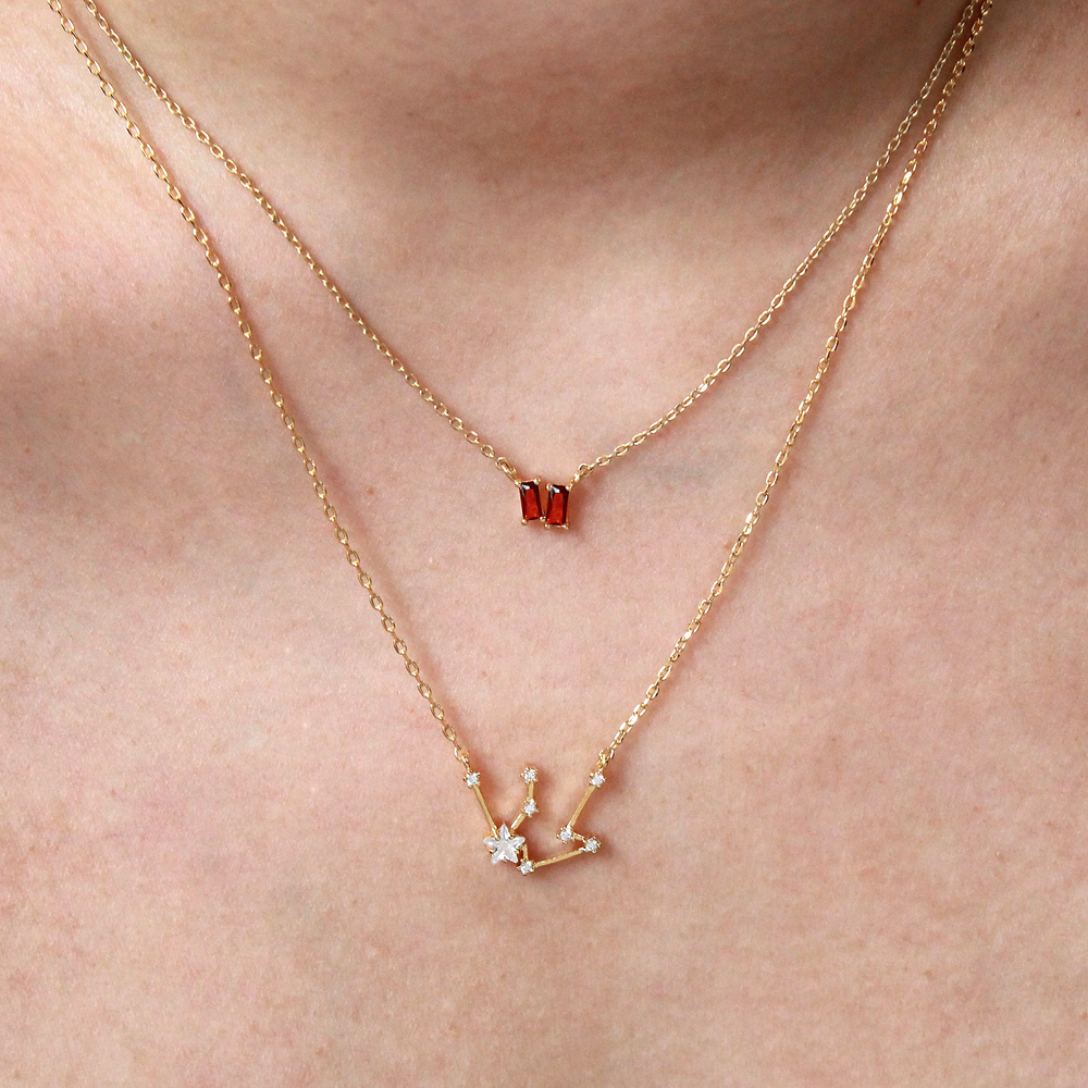 Sternzeichen Halskette 14K vergoldet
Zodiac necklace Korean jewelry Germany
Minimal zodiac necklace silver gold