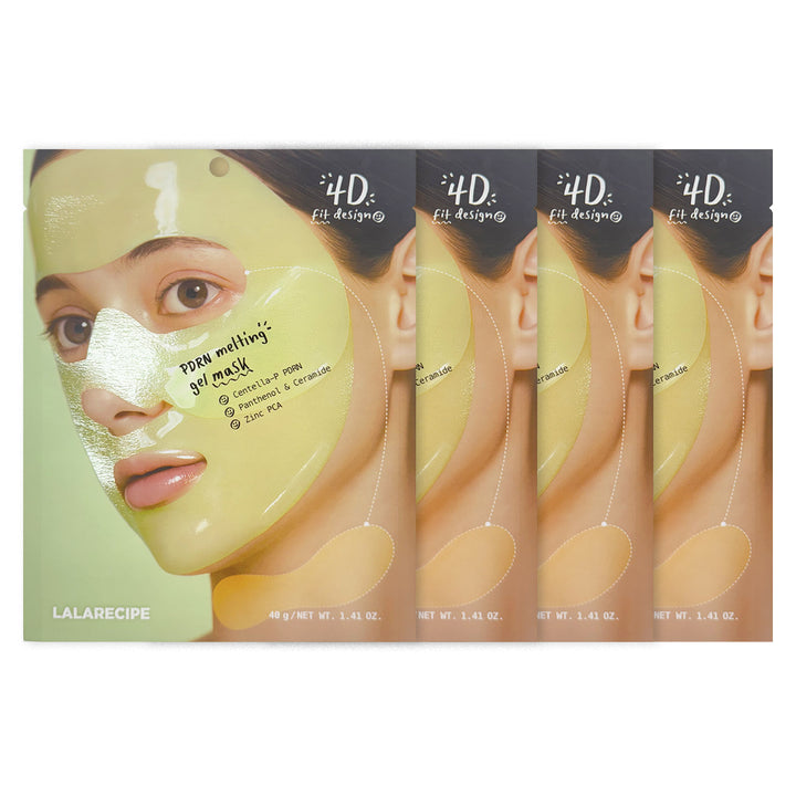LALARECIPE PDRN Melting Gel Mask Set 40g x 4