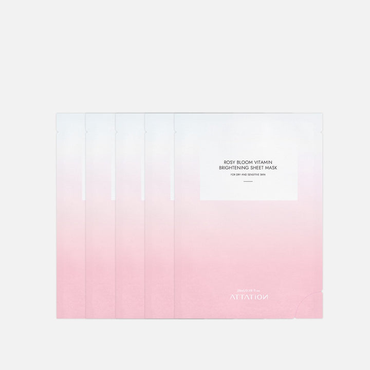 ATTATION Rosy Bloom Vitamin Brightening Sheet Mask 300 g