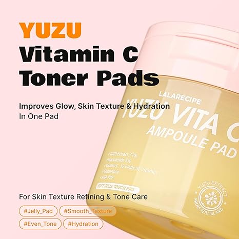 LALARECIPE Yuzu Vita C Ampoule Pad (80pcs) 150ml
