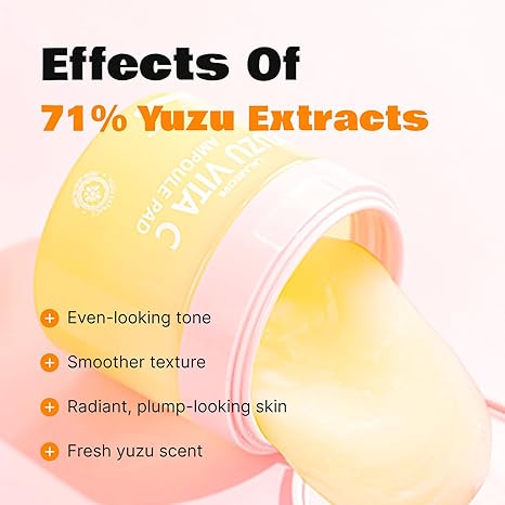 LALARECIPE Yuzu Vita C Ampoule Pad (80pcs) 150ml