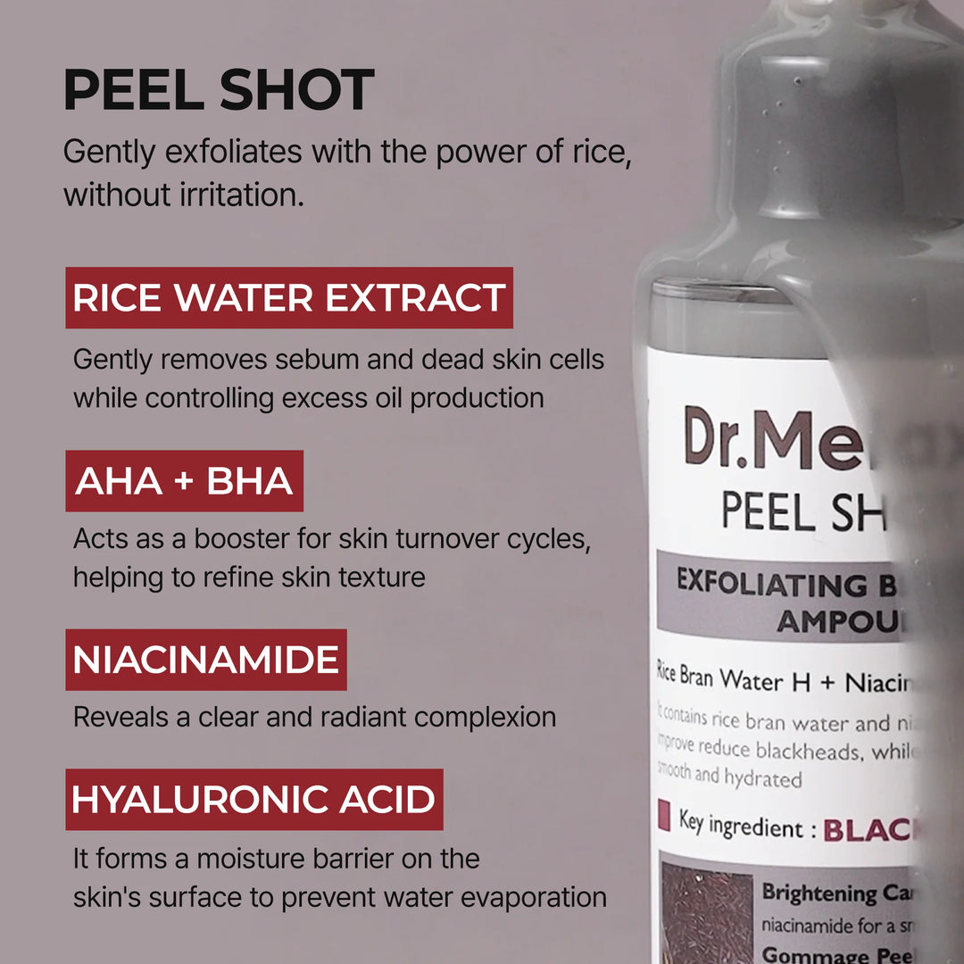 Dr.Melaxin Peel Shot Exfoliating Black Rice Ampoule [80ml]