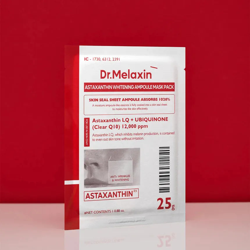 Dr.Melaxin Astaxanthin Whitening Ampoule Mask Pack [25g x 5ea]