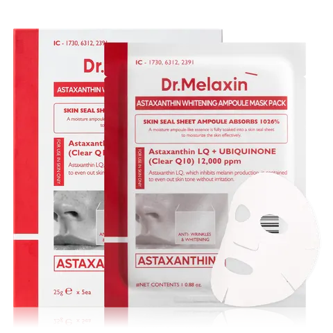 Dr.Melaxin Astaxanthin Whitening Ampoule Mask Pack [25g x 5ea]