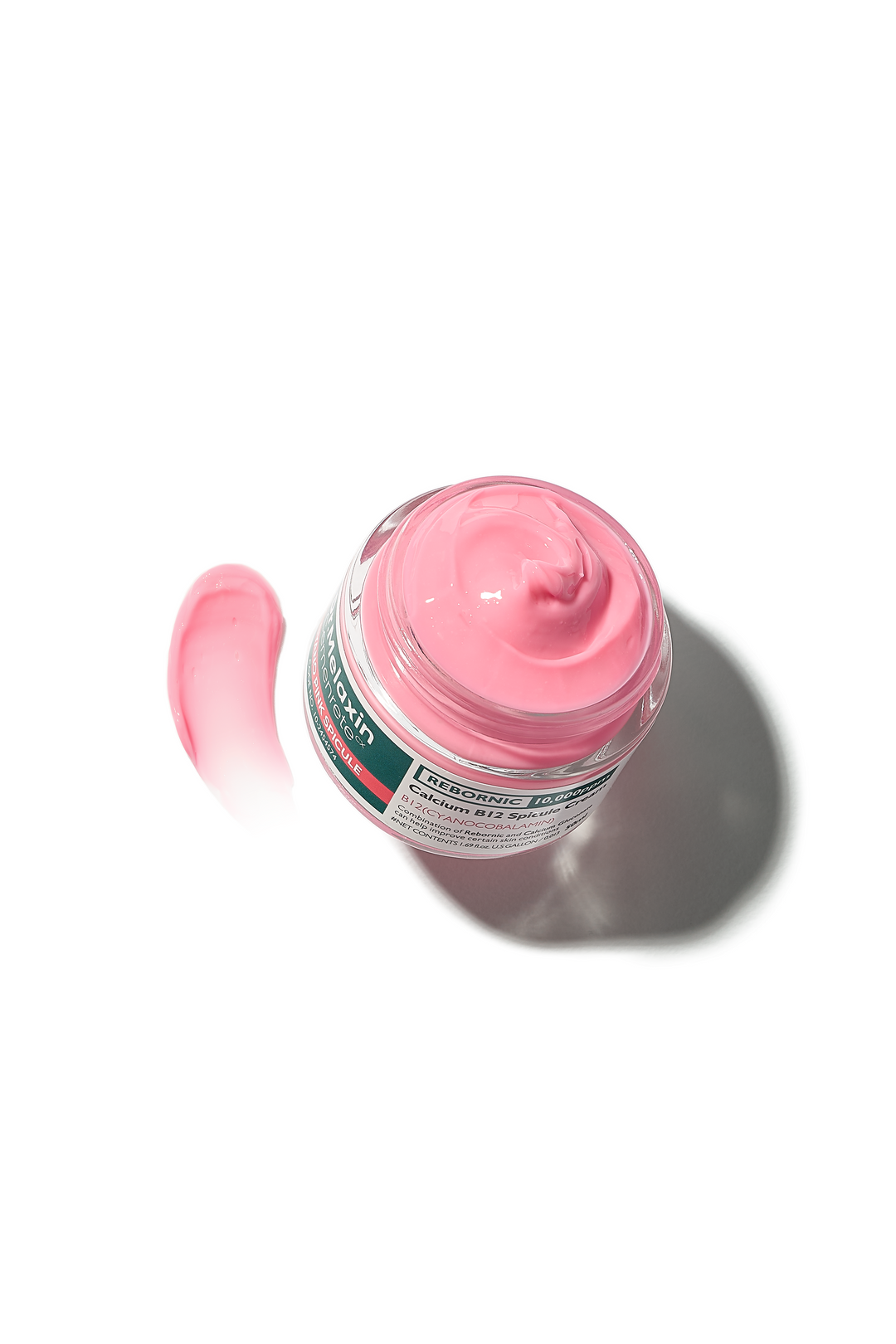 Dr.Melaxin Cemenrete Cyano Pink Spicule Cream 50ml – a pink spicule cream enriched with Vitamin B12, niacinamide, and hyaluronic acid to hydrate, brighten, and restore skin elasticity, promoting a youthful complexion. 