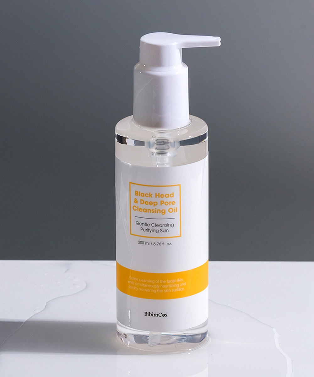 BibimCos Black Head & Deep Pore Cleansing Oil [200ml] - UJUGLOW