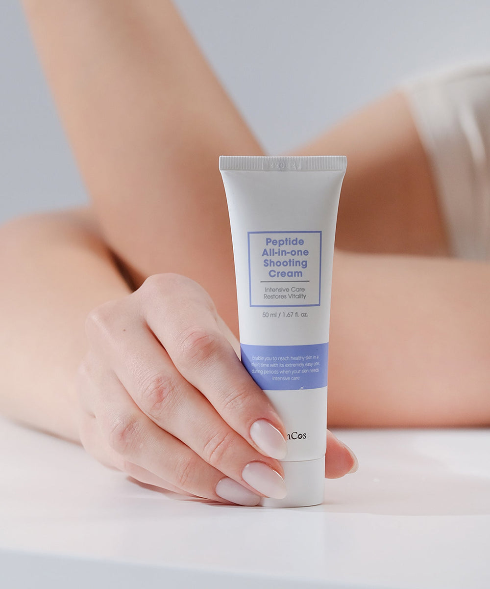 BibimCos Peptide All - in - one Soothing Cream [50ml] - UJUGLOW