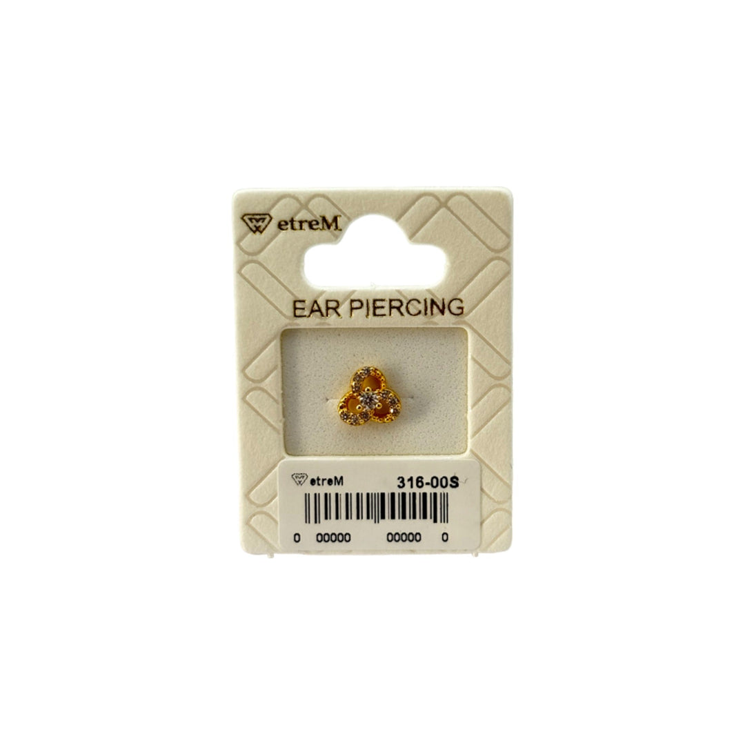 etreM A Tornado Gold Piercing [Ear] - UJUGLOW