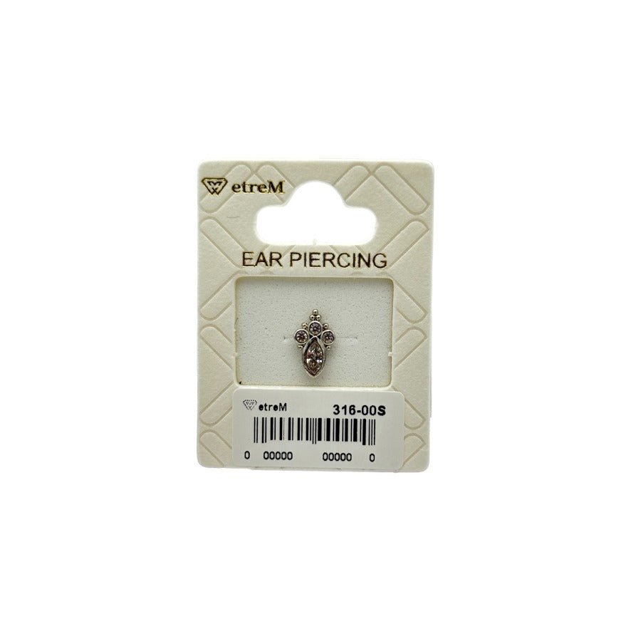 etreM Antique Pattern Piercing [Ear] - UJUGLOW