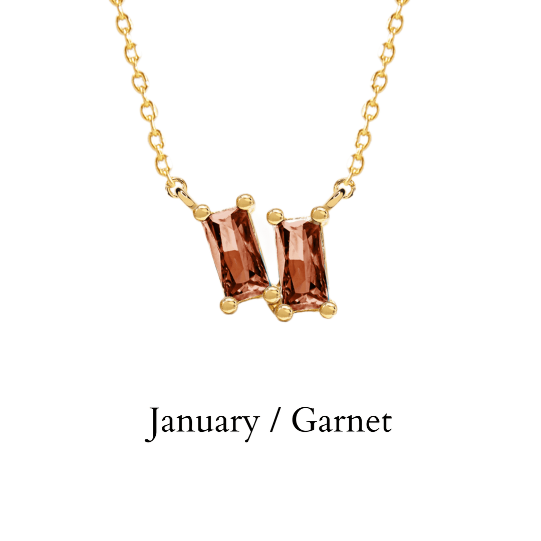 etreM Birth Stone Necklace - UJUGLOW