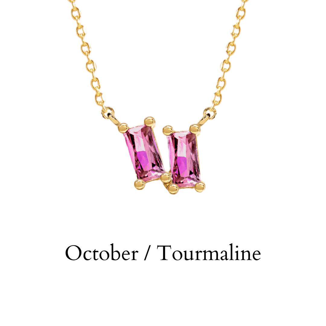 etreM Birth Stone Necklace - UJUGLOW