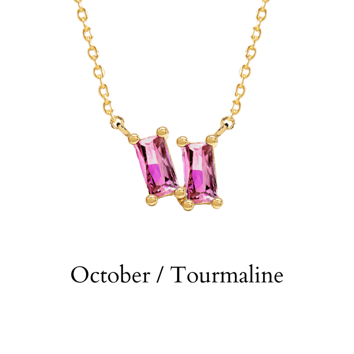 etreM Birth Stone Necklace - UJUGLOW