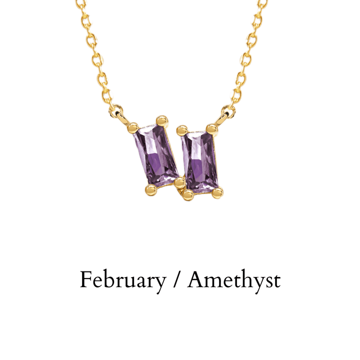 etreM Birth Stone Necklace - UJUGLOW