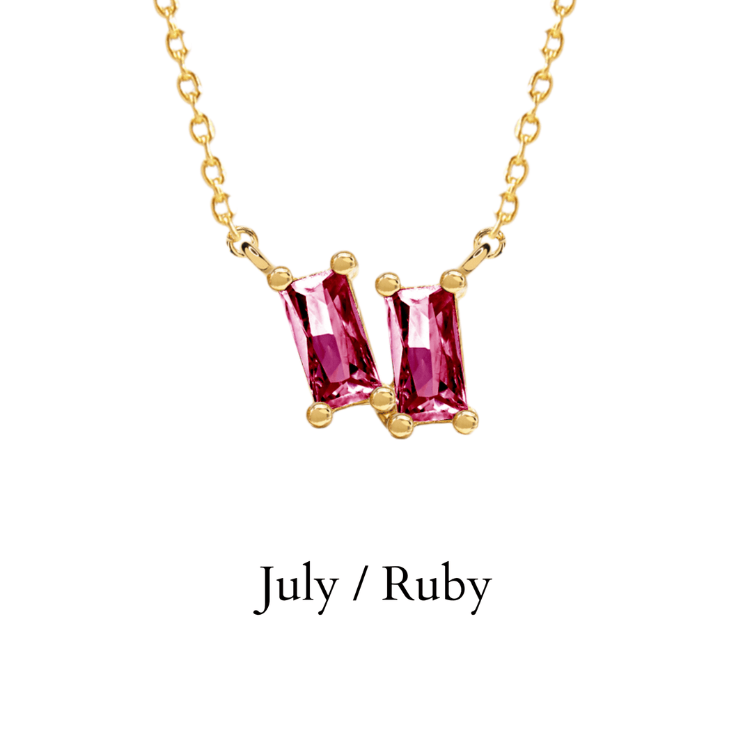 etreM Birth Stone Necklace - UJUGLOW