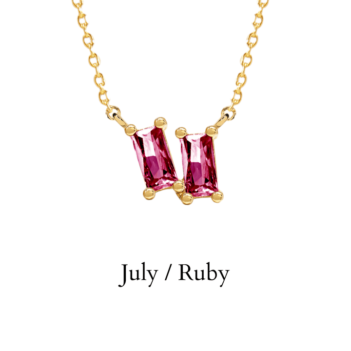 etreM Birth Stone Necklace - UJUGLOW