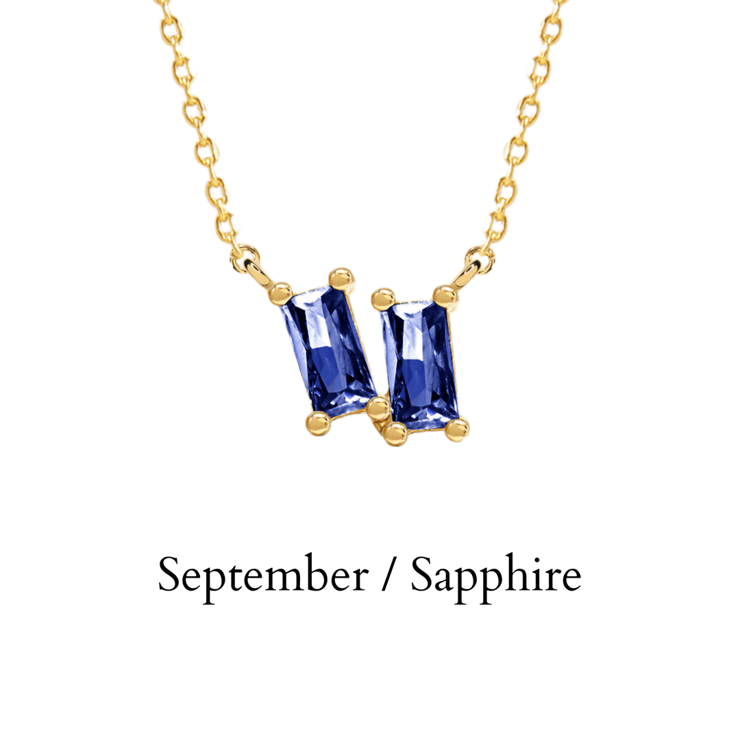 etreM Birth Stone Necklace - UJUGLOW