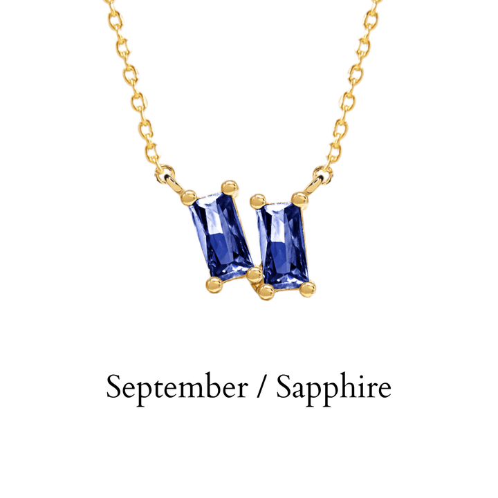 etreM Birth Stone Necklace - UJUGLOW