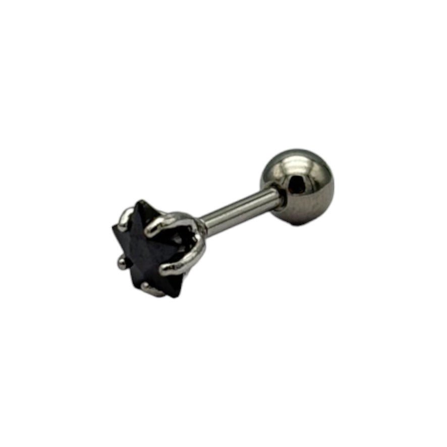 etreM Black Star Piercing [Ear] - UJUGLOW