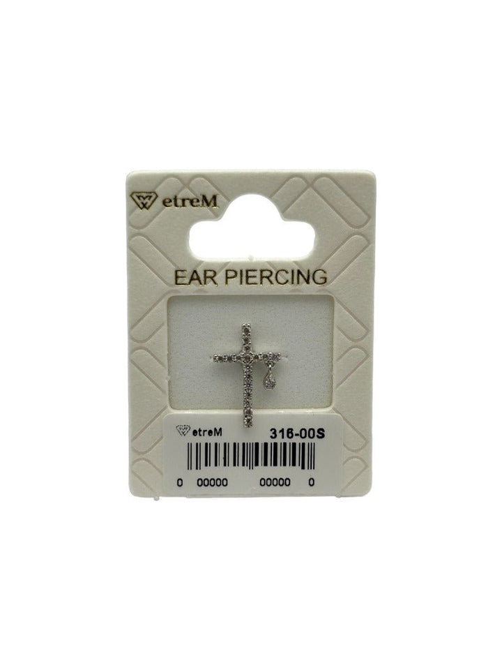 etreM Cross of Tears Piercing [Ear] - UJUGLOW