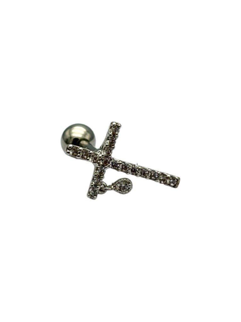 etreM Cross of Tears Piercing [Ear] - UJUGLOW