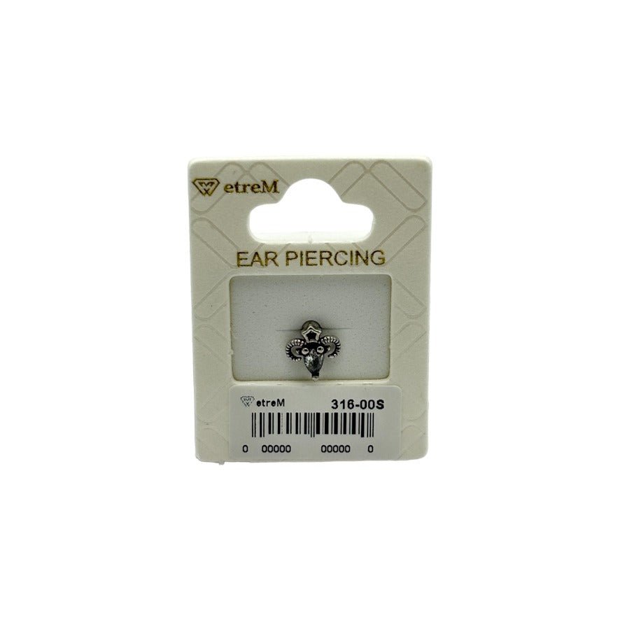 etreM Goat Head Piercing [Ear] - UJUGLOW