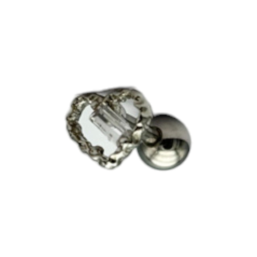 etreM Heart inside the cubic Piercing [Ear] - UJUGLOW
