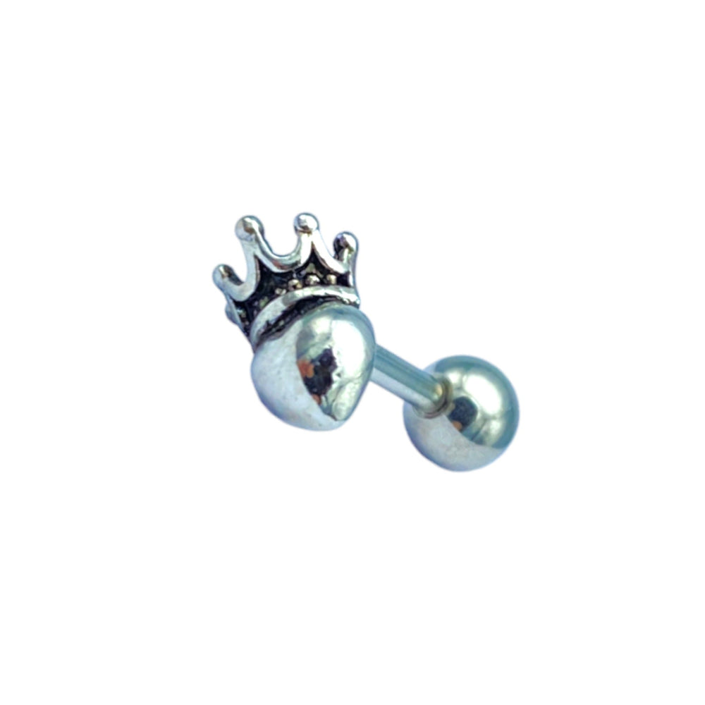 etreM Heart with Crown Piercing [Ear] - UJUGLOW