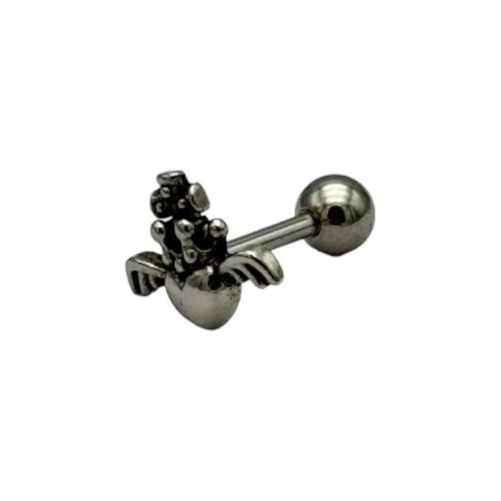 etreM Heart with Wings Piercing [Ear] - UJUGLOW