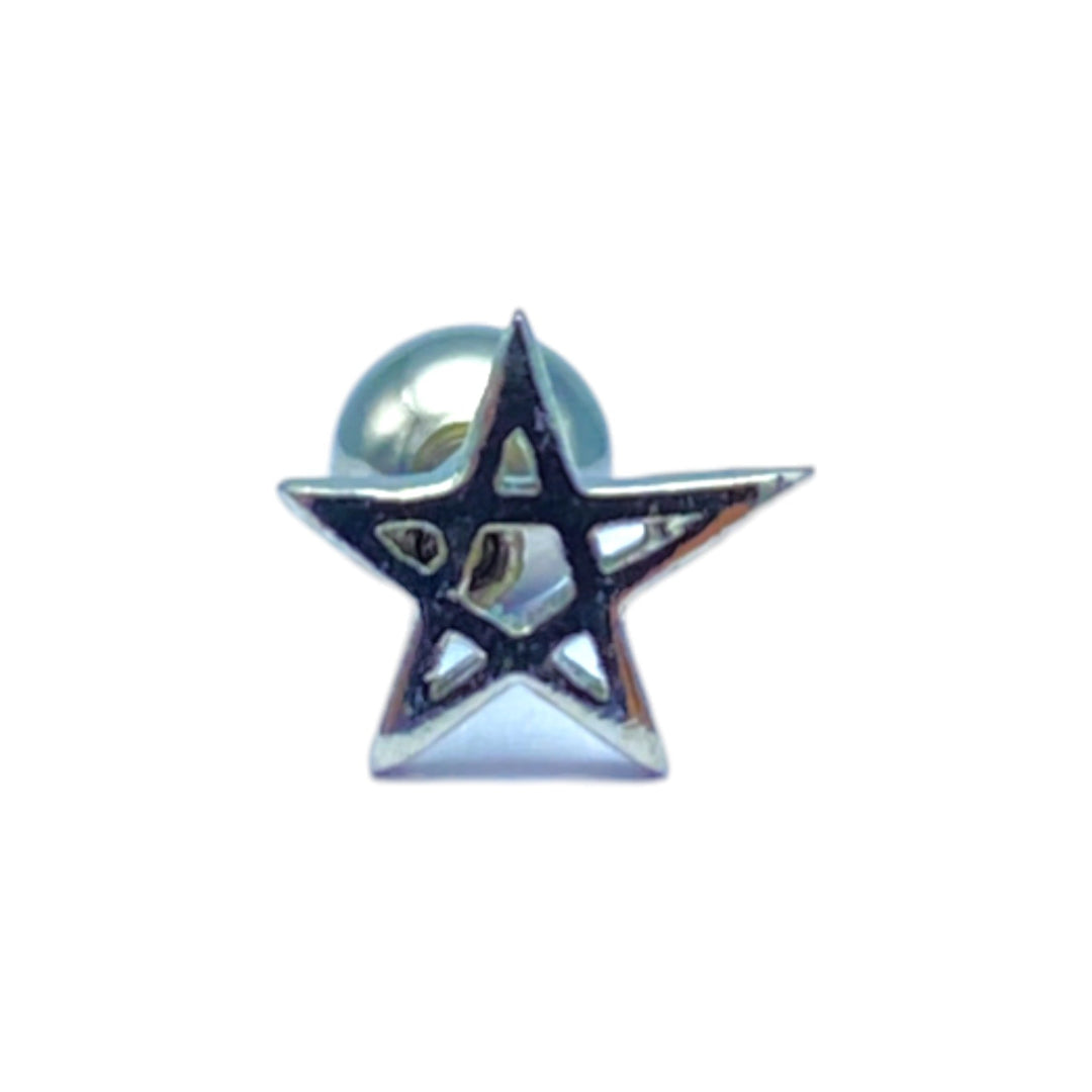 etreM Silver Star Piercing [Ear] - UJUGLOW