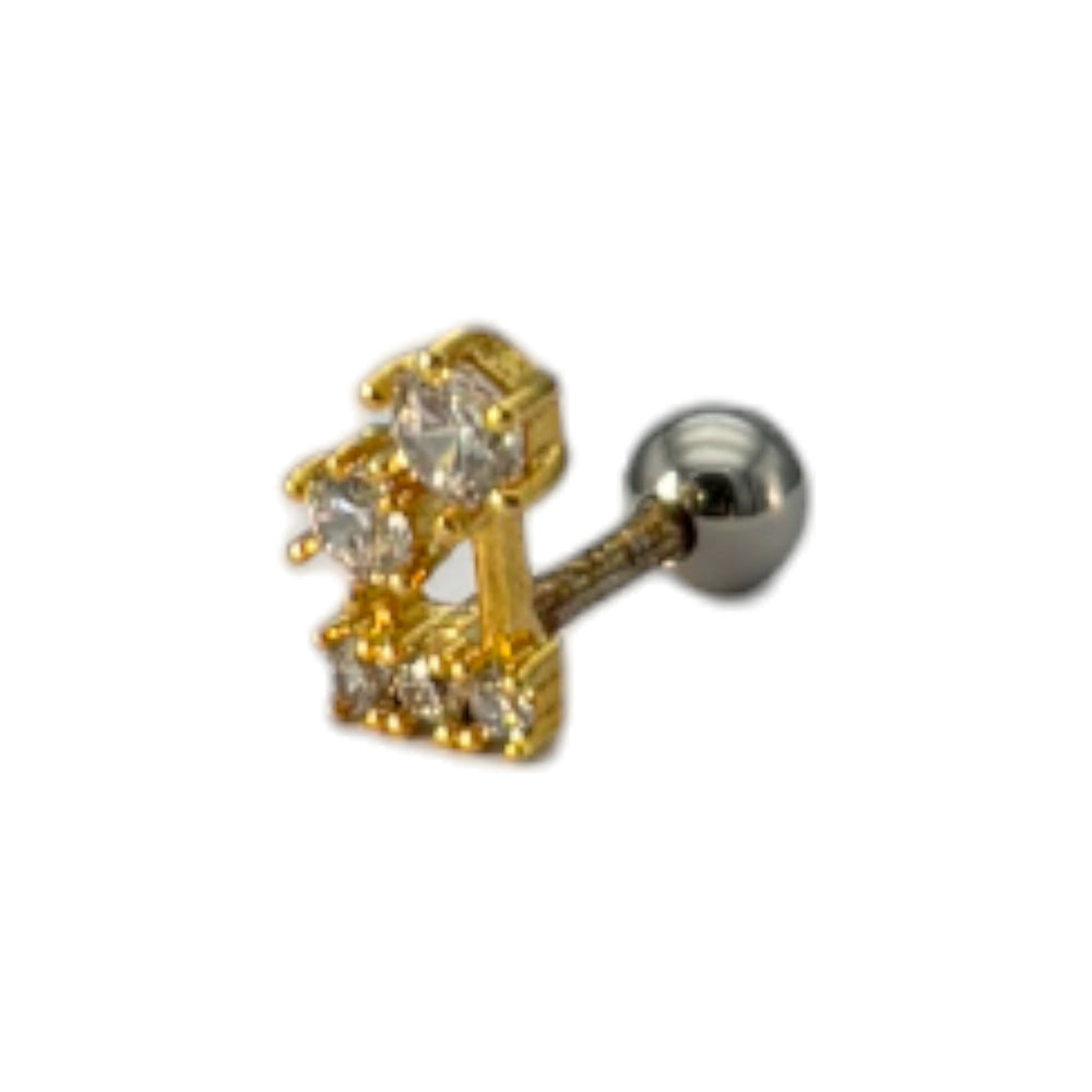 etreM Sunflowers Gold Piercing [Ear] - UJUGLOW