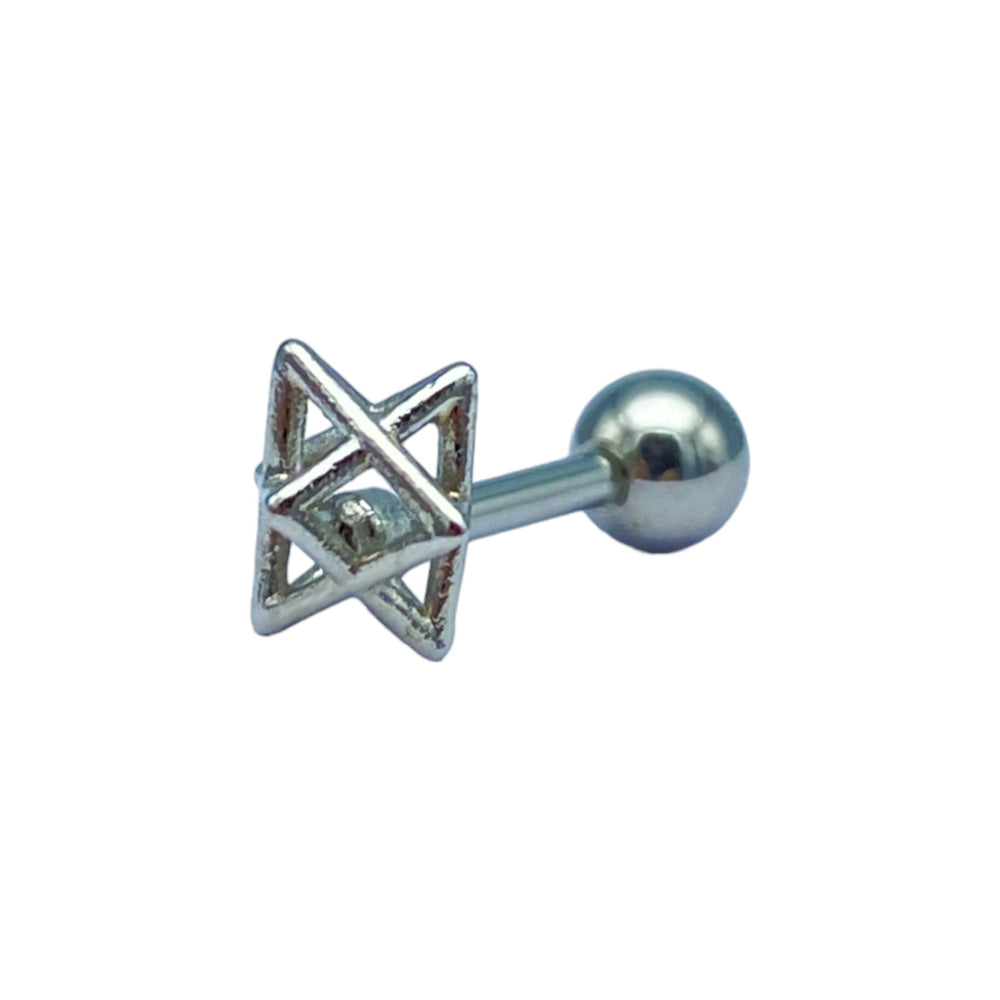 etreM Tiny Triangular Sculpture Piercing [Ear] - UJUGLOW