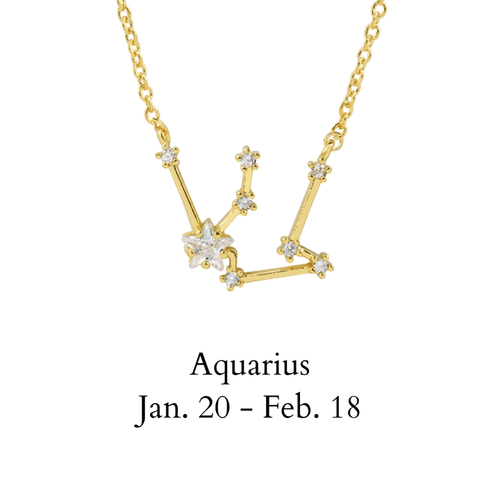etreM Zodiac Sign Necklace - UJUGLOW