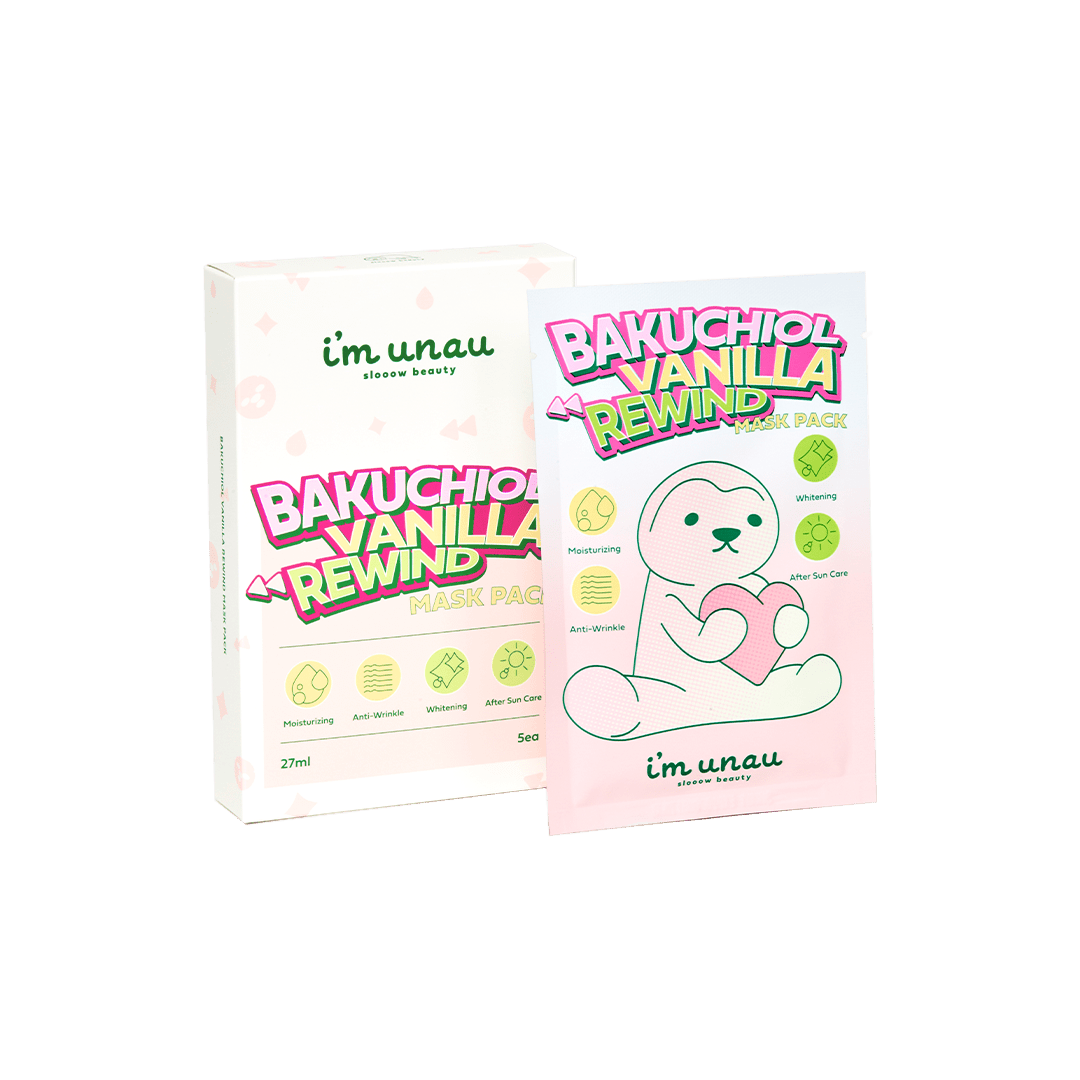 imunau Bakuchiol Vanilla Rewind Mask Pack [27ml x 5ea] - UJUGLOW