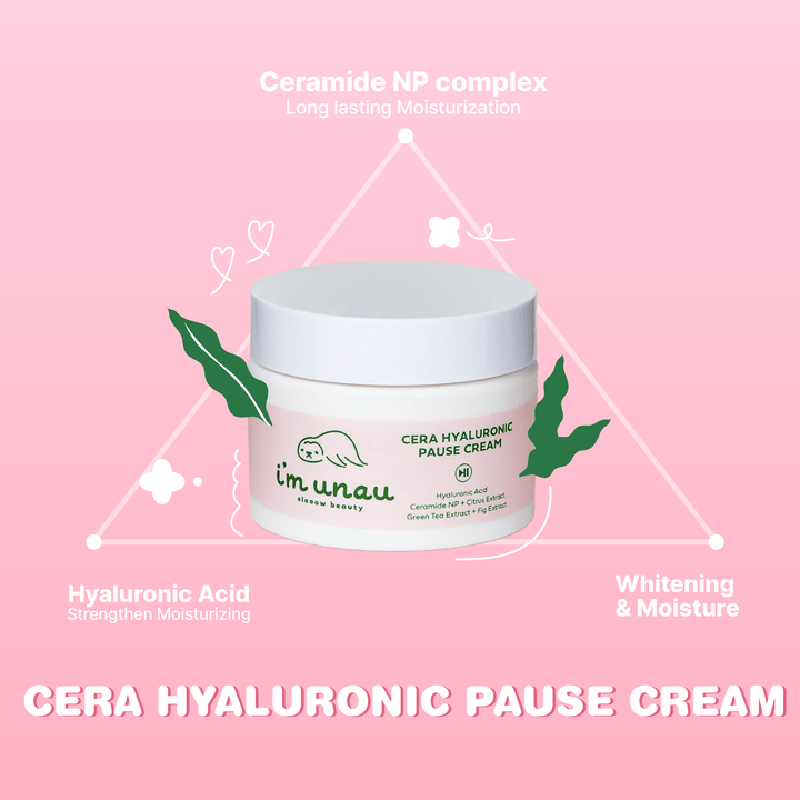 imunau Cera Hyaluronic Pause Cream [50ml] - UJUGLOW