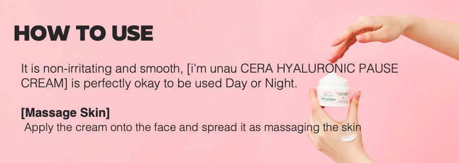 imunau Cera Hyaluronic Pause Cream [50ml] - UJUGLOW